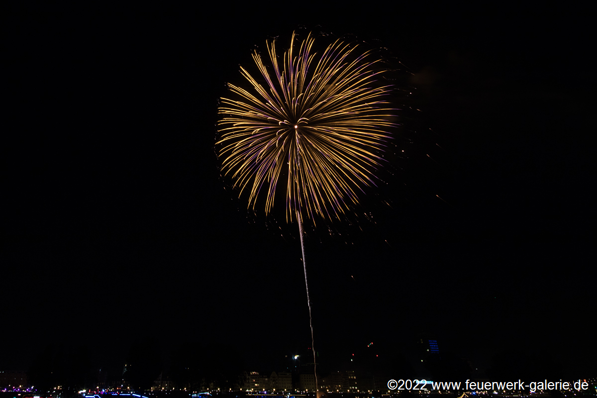 Fireworks for Japantag in Düsseldorf 2022