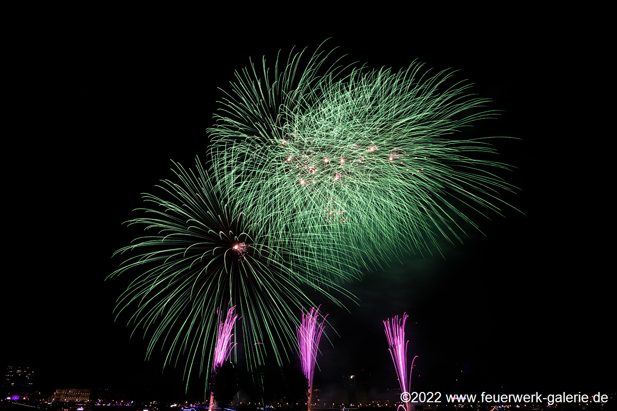 Fireworks for Japantag in Düsseldorf 2022