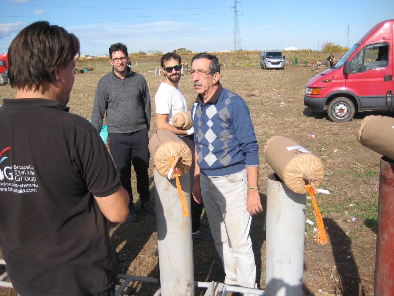Opbouw dagshow Antonio Bruscella op 9 november.