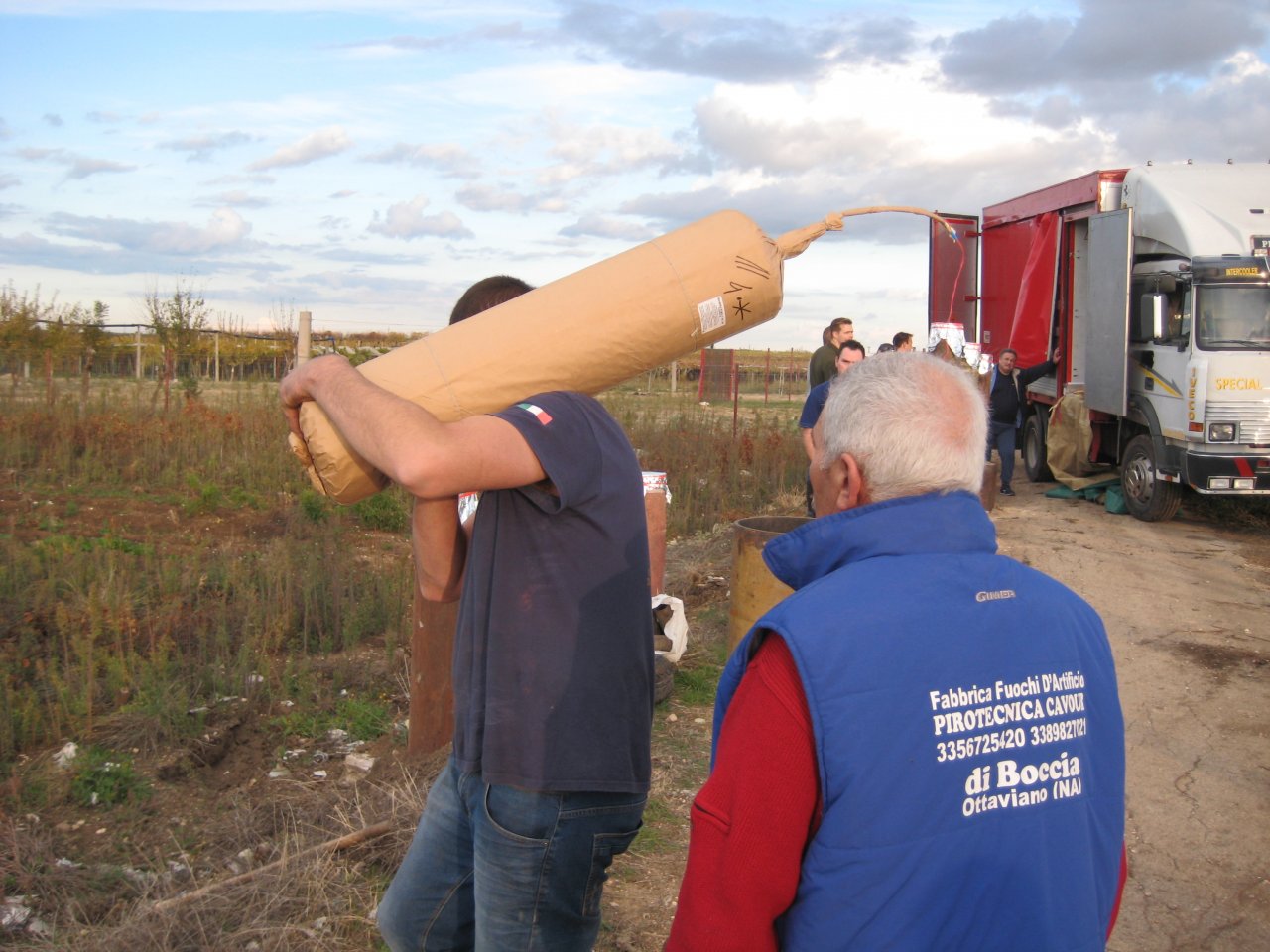 Opbouw dagshow Raffaele Boccia op 9 november.