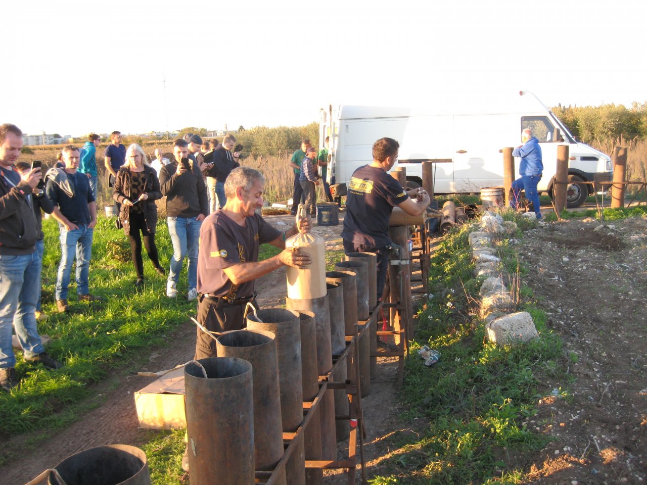 Opbouw Fratelli Senatore op 9 november.