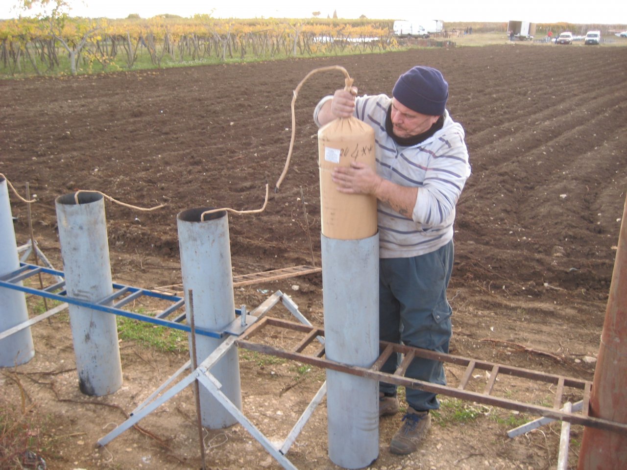 Opbouw Raffaele Boccia op 9 november.