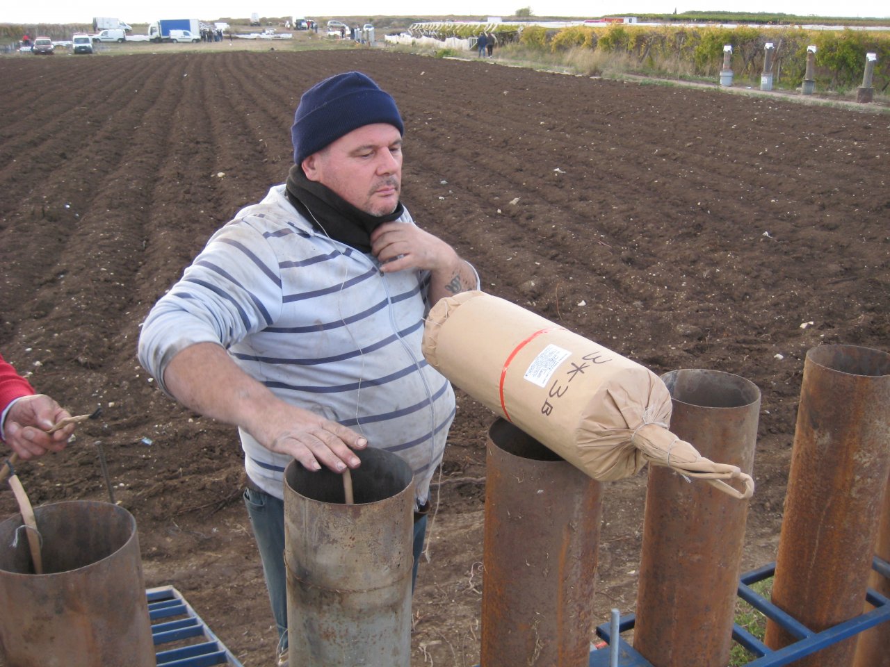 Opbouw Raffaele Boccia op 9 november.