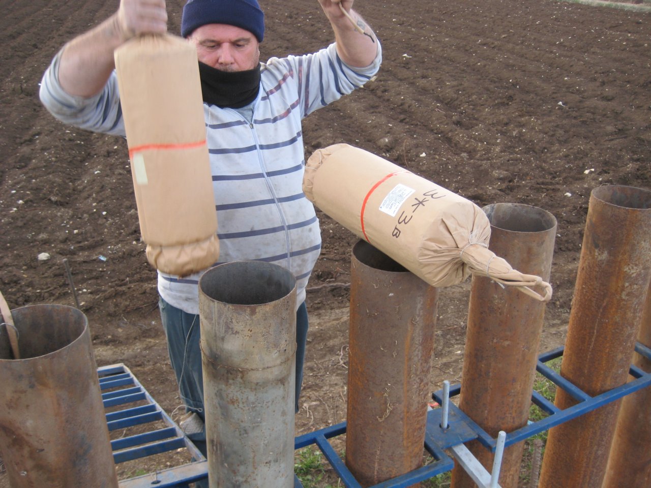 Opbouw Raffaele Boccia op 9 november.